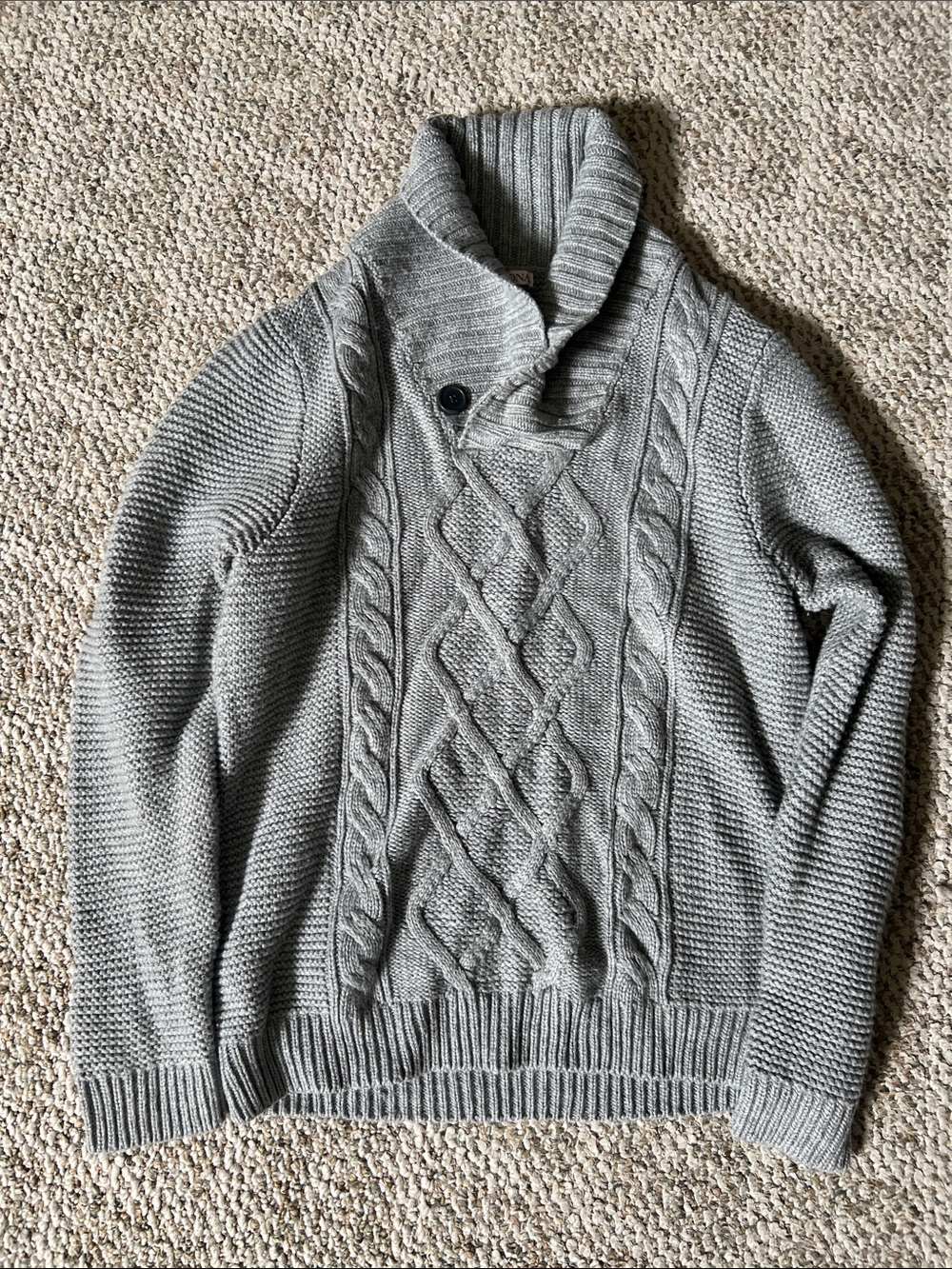 Merona Gray Cable Knit Turtleneck Sweater